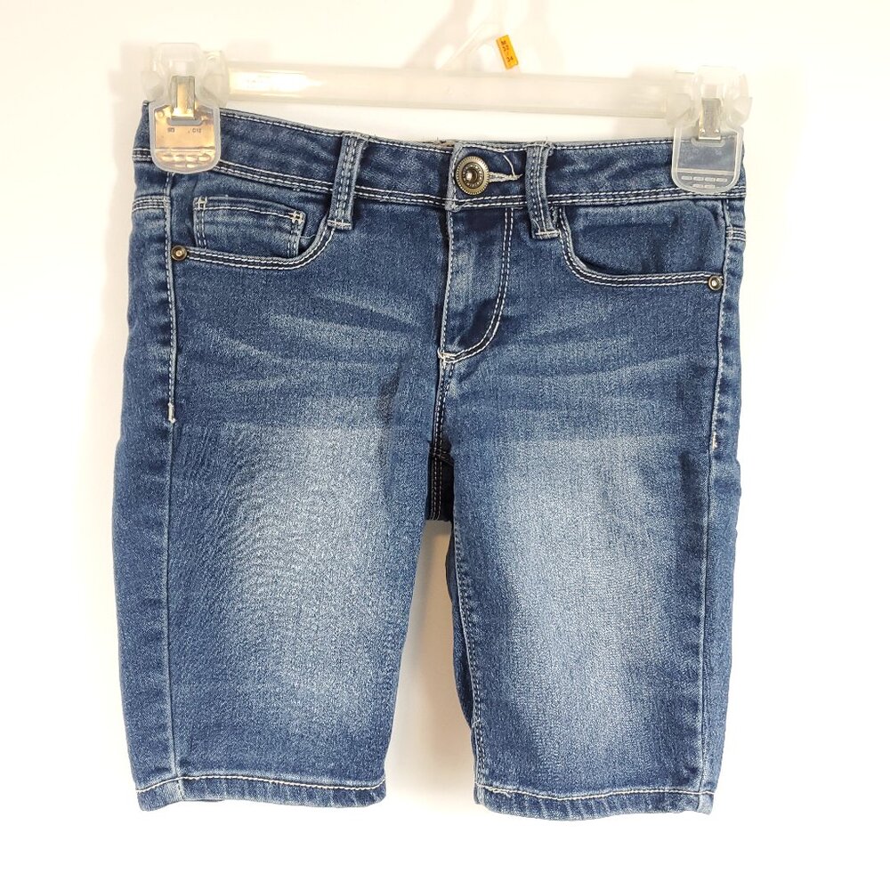 Squeeze Girls Darker Blue Wash Bermuda Shorts Sz 7
